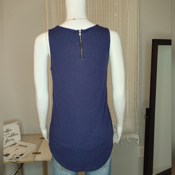 Lilly Pulitzer 2012 Print Tank with Zip Back, Navy S - Picture 6 of 10